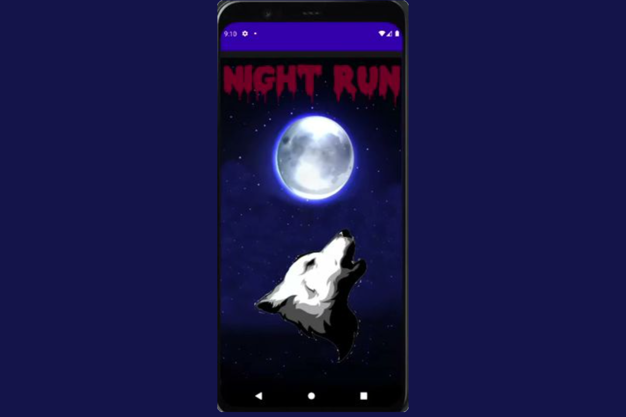 Screenshot of Night Run mobile game