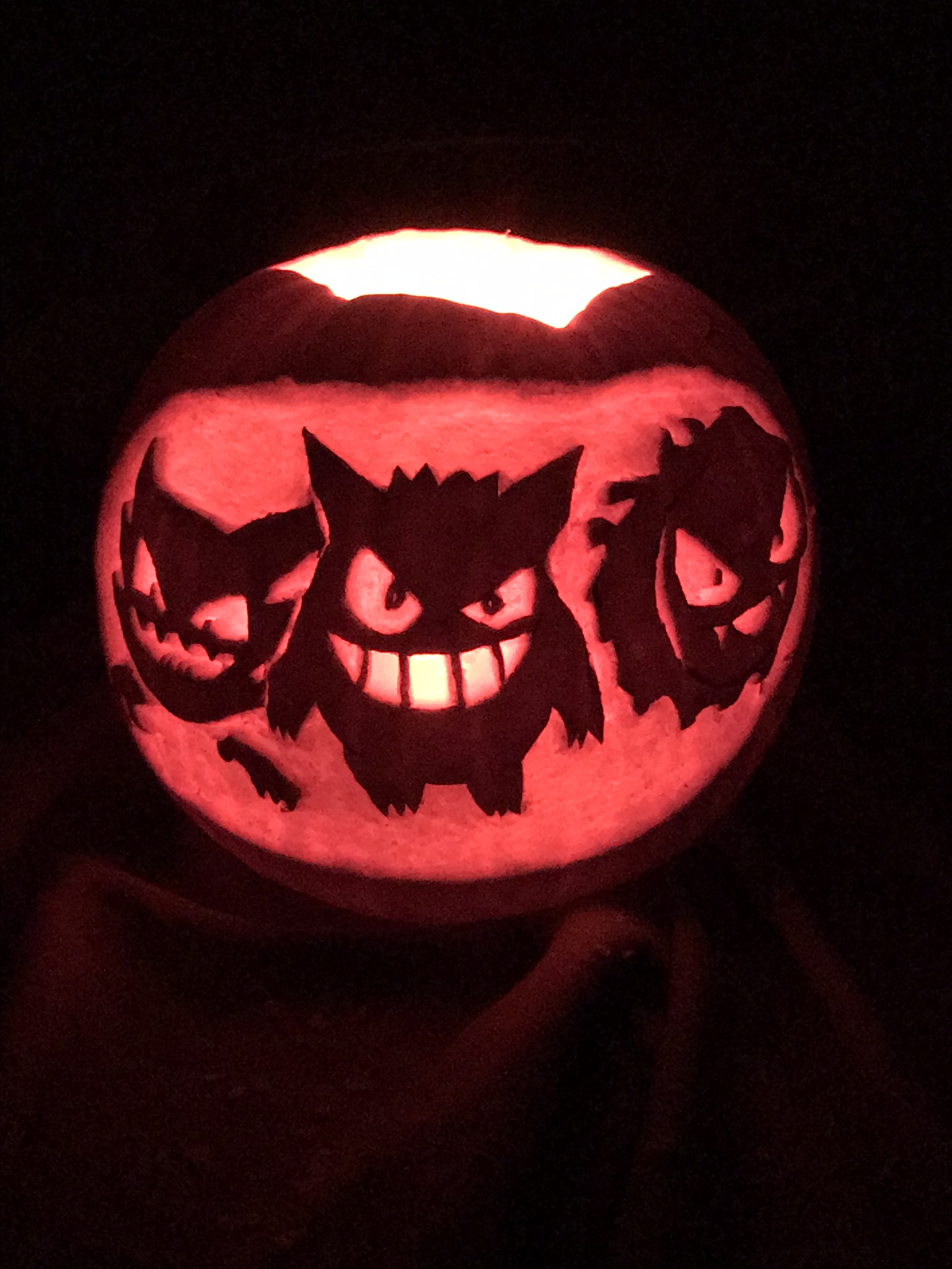 Ghostly Pokemon pumpkin